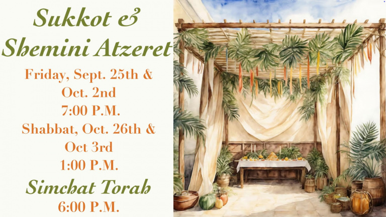 2026-09-25 & 10-26 Sukkot & Shemini Atzeret & Simchatt Torah